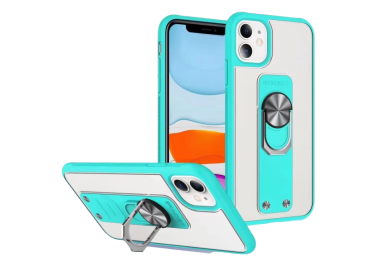 Funda Gel Bracket iPhone 11 Pro Iman con soporte de Anilla 4-Colores