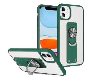 Funda Gel Bracket iPhone X/XS Iman con soporte de Anilla 4-Colores