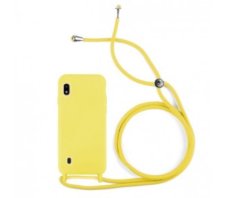 Funda suave con Cordón Samsung Galaxy A12 5-Colores
