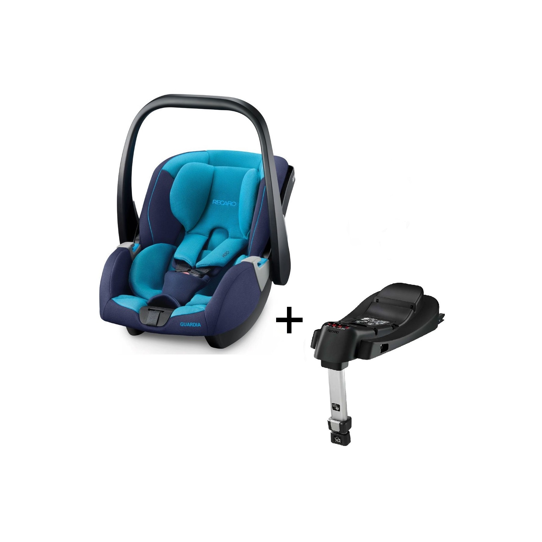 Recaro - Guardia Incl. Smart Click Isofix Base - Xenon Blue Recaro - Guardia Incl. Smart Click Isofix Base - Xenon Blue
