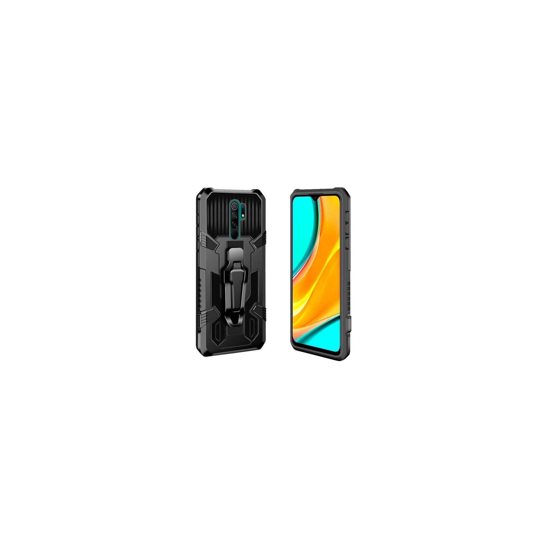 Funda Anti-shock Xiaomi Redmi Note 9S / 9 Pro con Imán y Soporte de Clip
