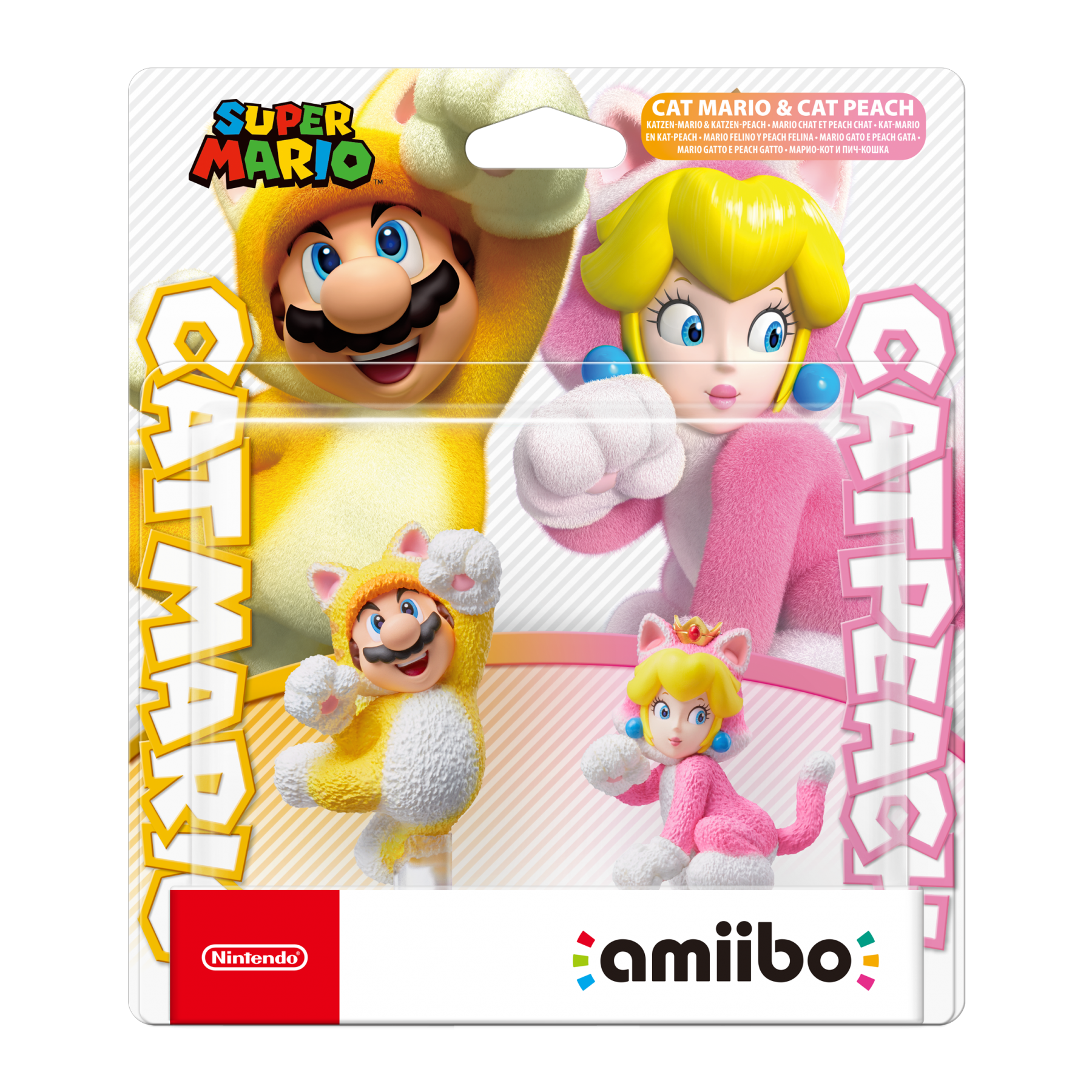 Amiibo Cat Mario & Cat Peach
