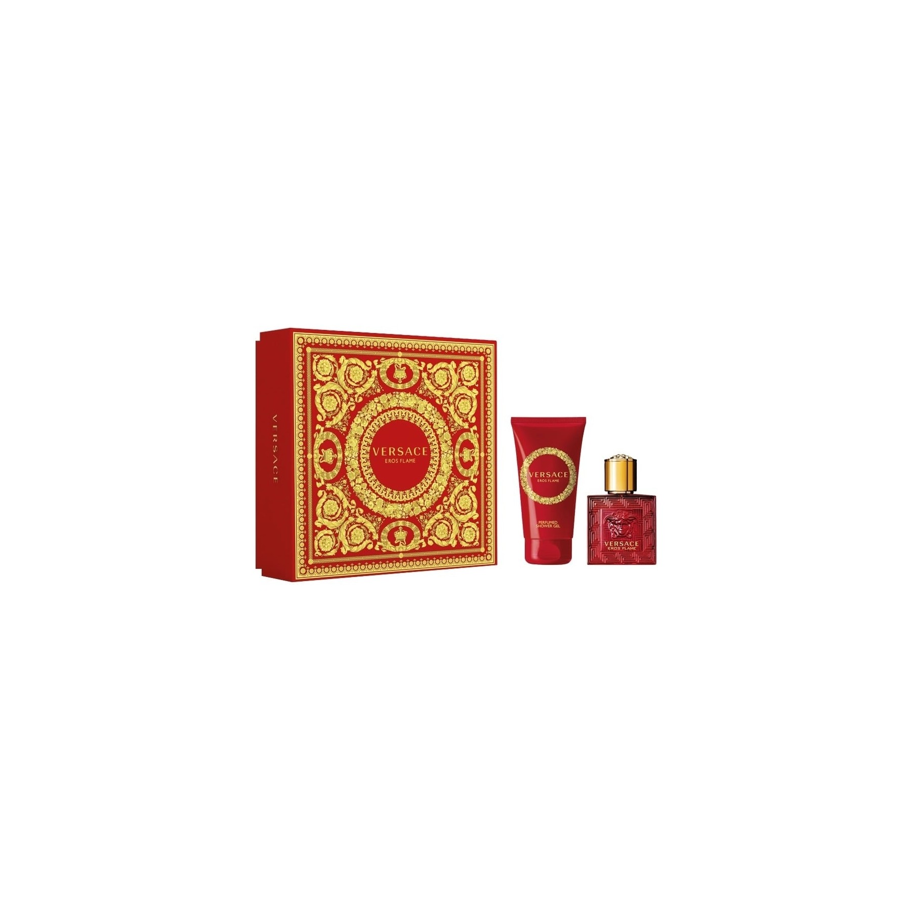 Versace - Eros Flame Homme EDP 30 ml + Showergel 50 ml - Giftset
