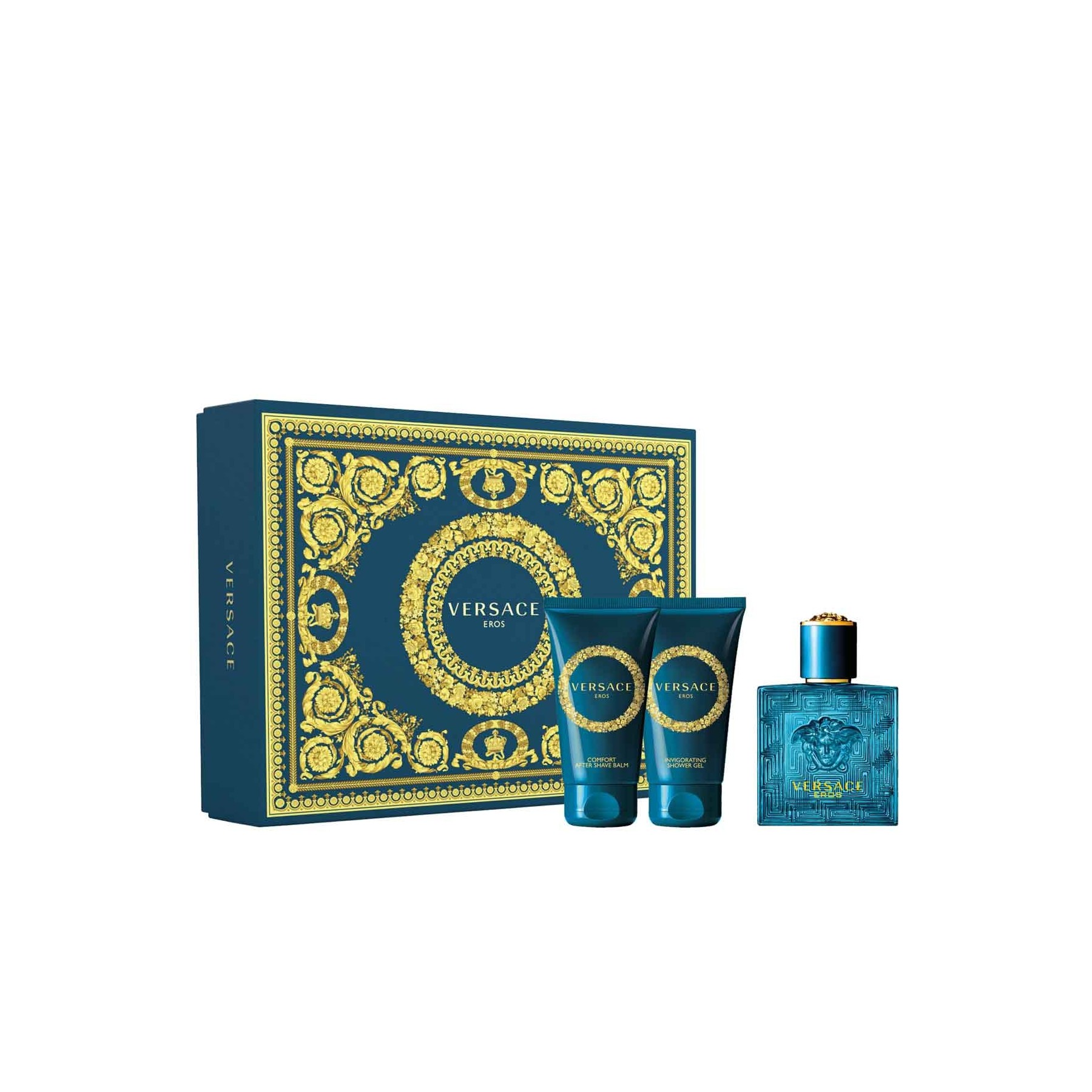 Versace - Eros EDT 50 ml + Shower Gel 50 ml + Aftershave Balm 50 ml - Giftset
