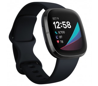Fitbit - Sense Advanced Smart Health Smartwatch - Carbon/Graphite