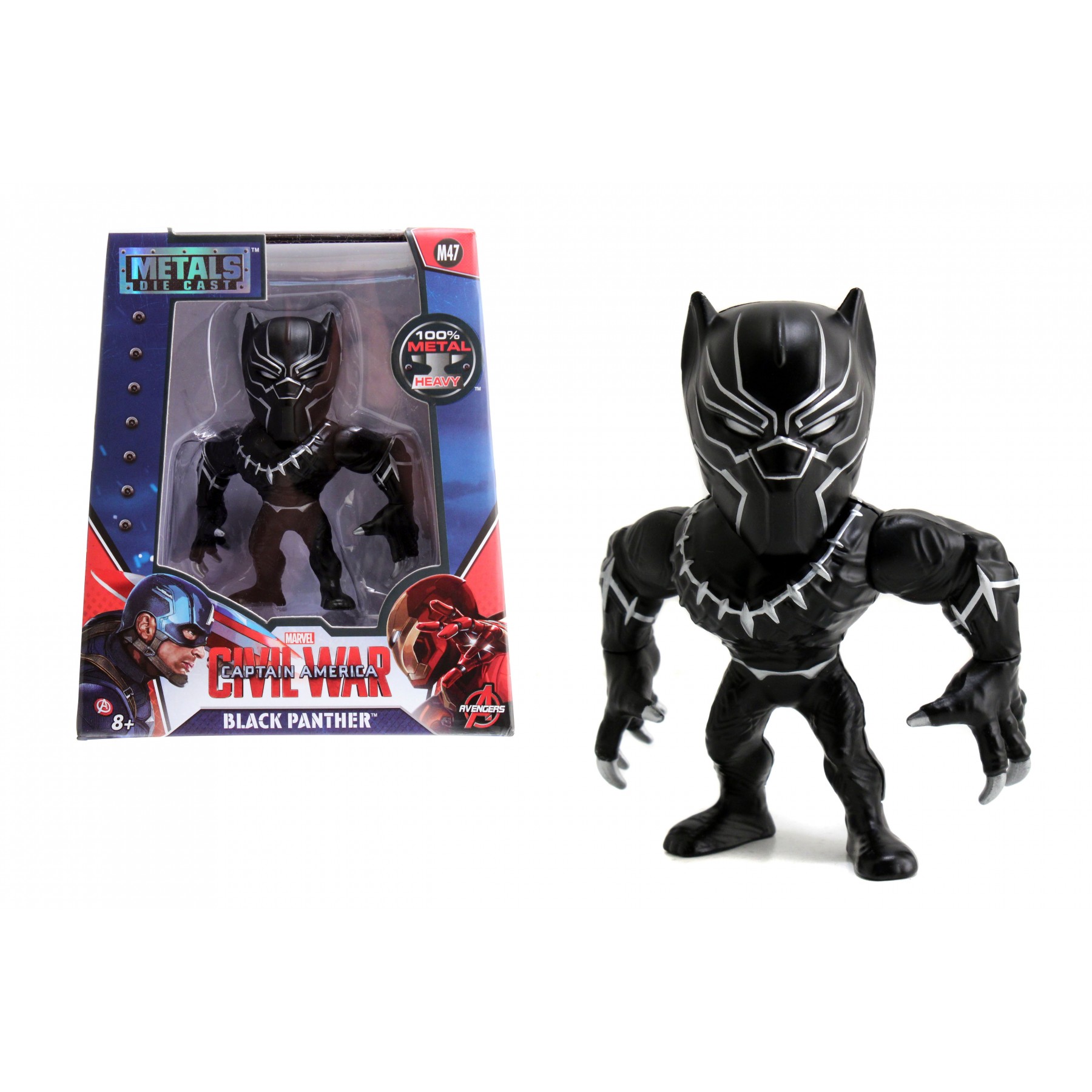 Marvel Captain America: Civil War 4 inch Diecast Metal Action Figure - Black Panther