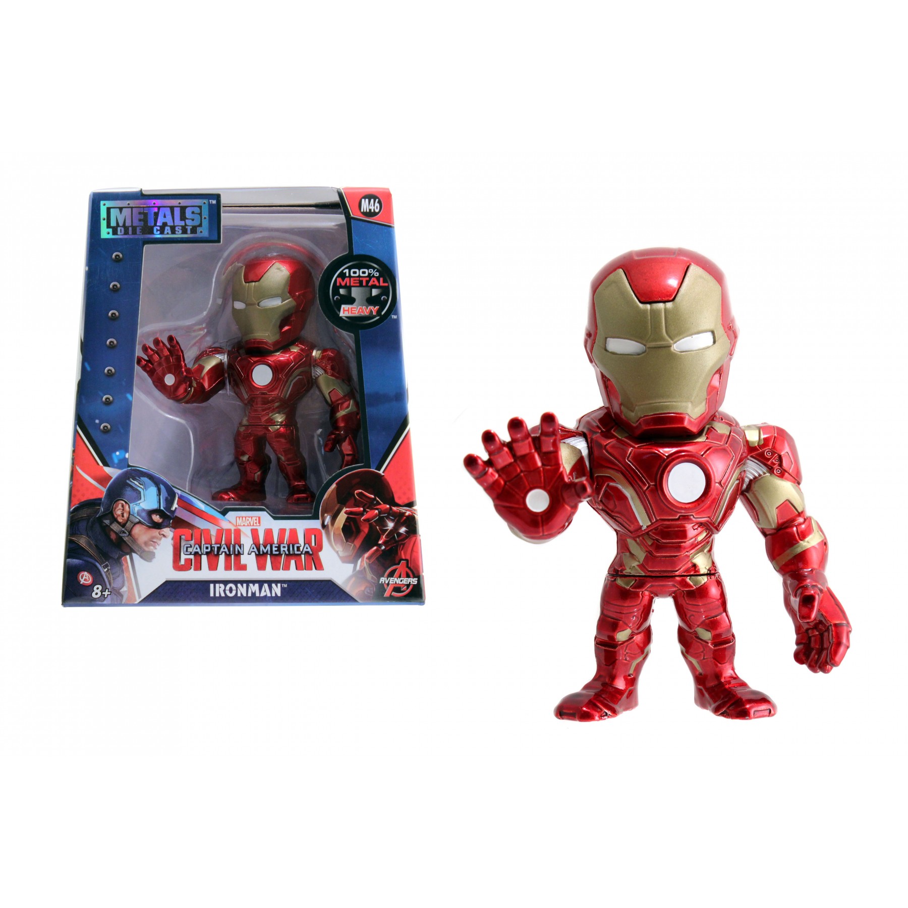 Jada Toys Marvel Civil War Captain America 4 inch Metal Diecast Figure - Iron Man