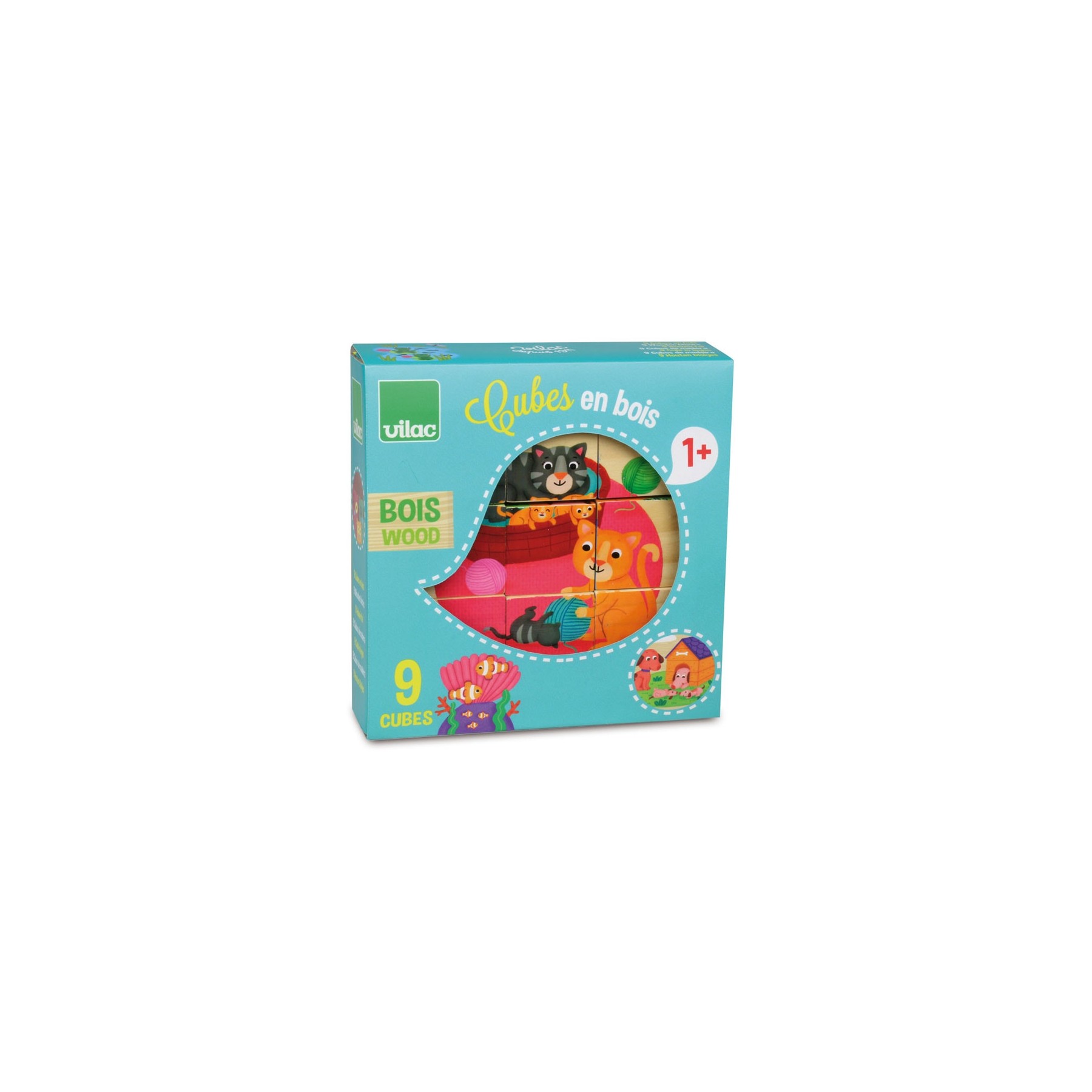 Rompecabezas Vilac - 9 bloques de madera por Melusine