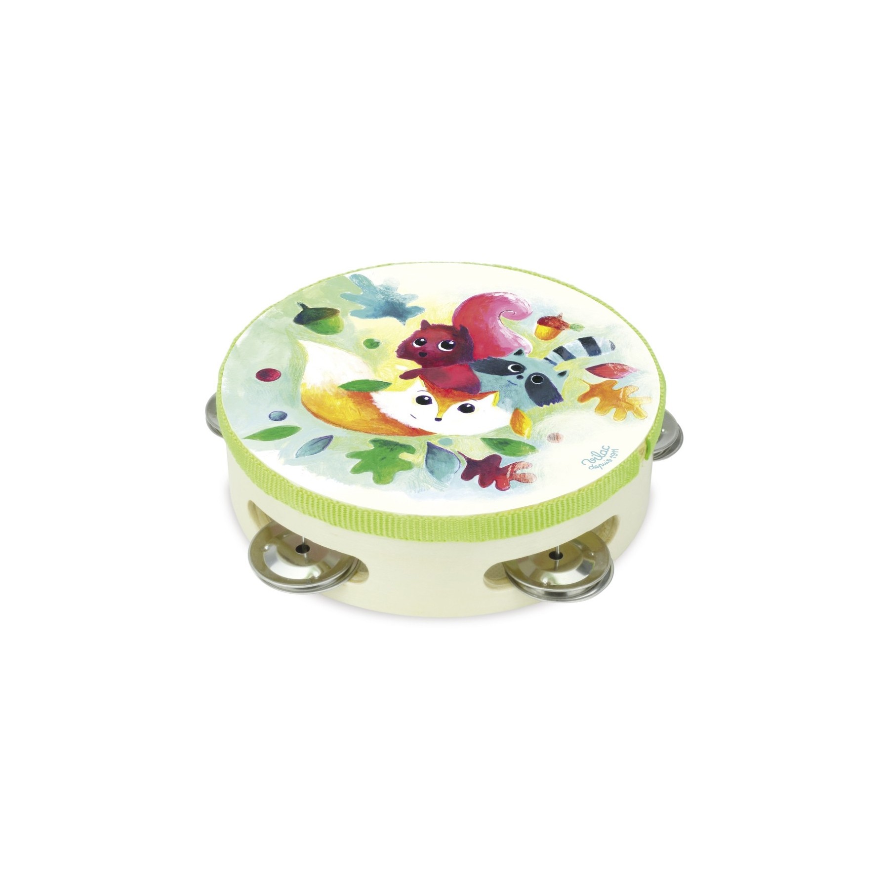 Vilac - Woodland Wooden Tambourine