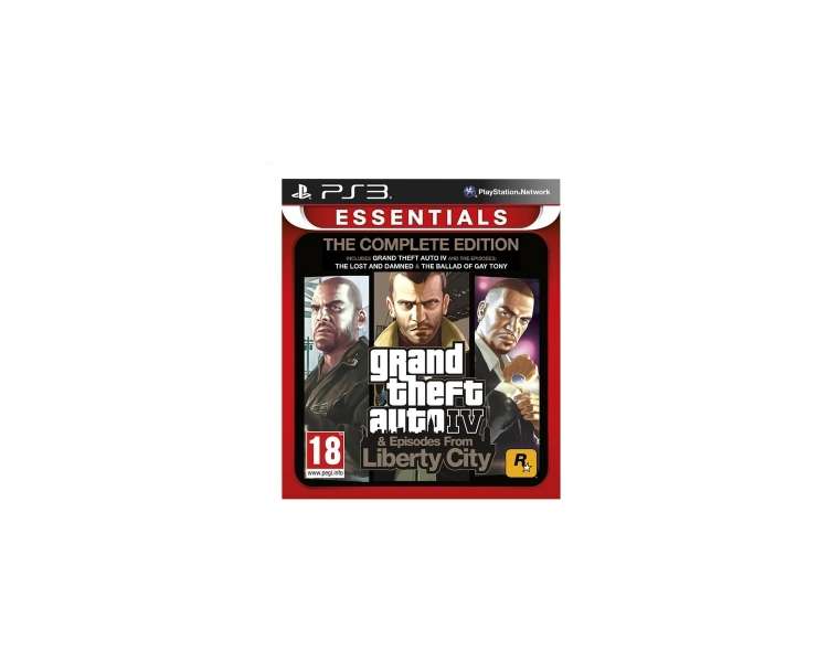 Grand Theft Auto IV GTA 4 Complete Edition Essentials, Juego para Consola Sony PlayStation 3 PS3