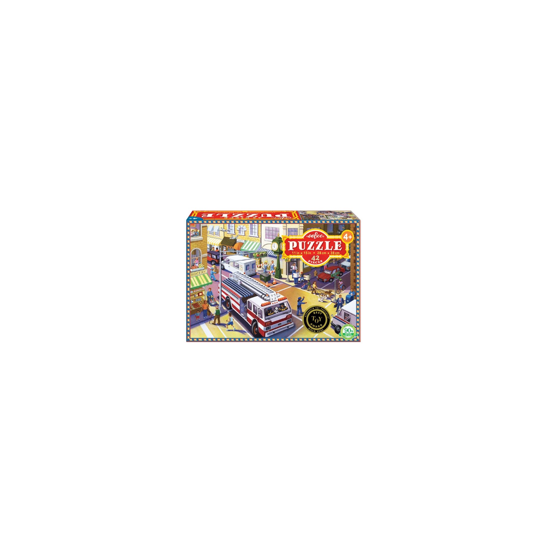 eeBoo - 42 pcs Puzzle, Fire Truck