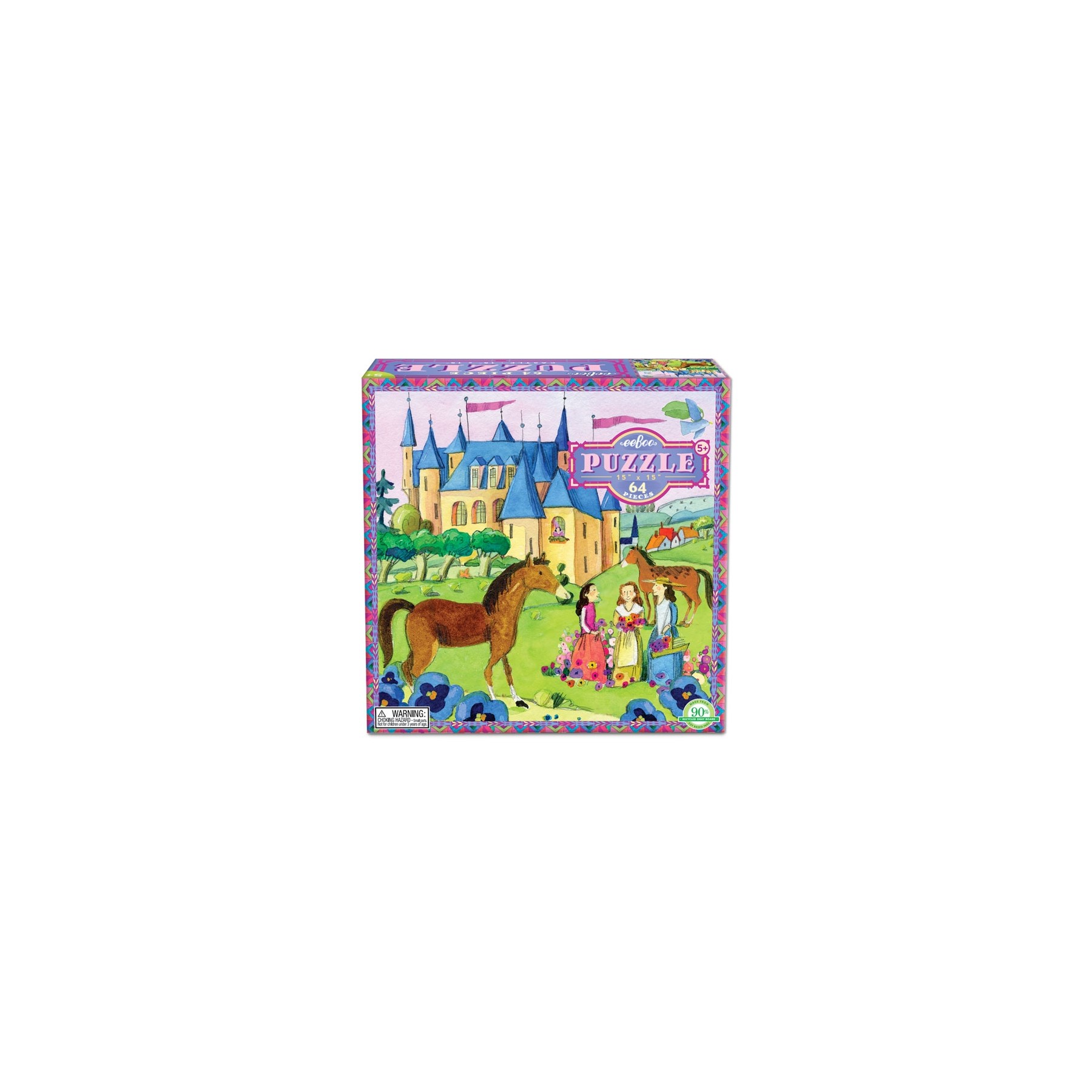 eeBoo - 64 pcs Puzzle, Castle