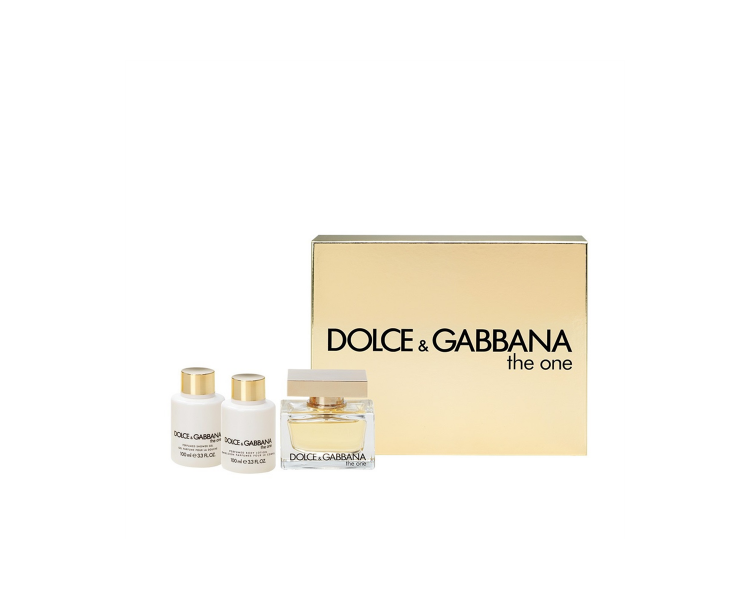 Dolce & Gabbana - The One EDP 75 ml + Bodylotion 100 ml + Showergel 100 ml - Giftset