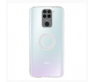 Funda Xiaomi Redmi Note 9 Transparente con Anilla - 5 Colores