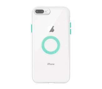 Funda iPhone 7/8 Plus Transparente con Anilla - 5 Colores