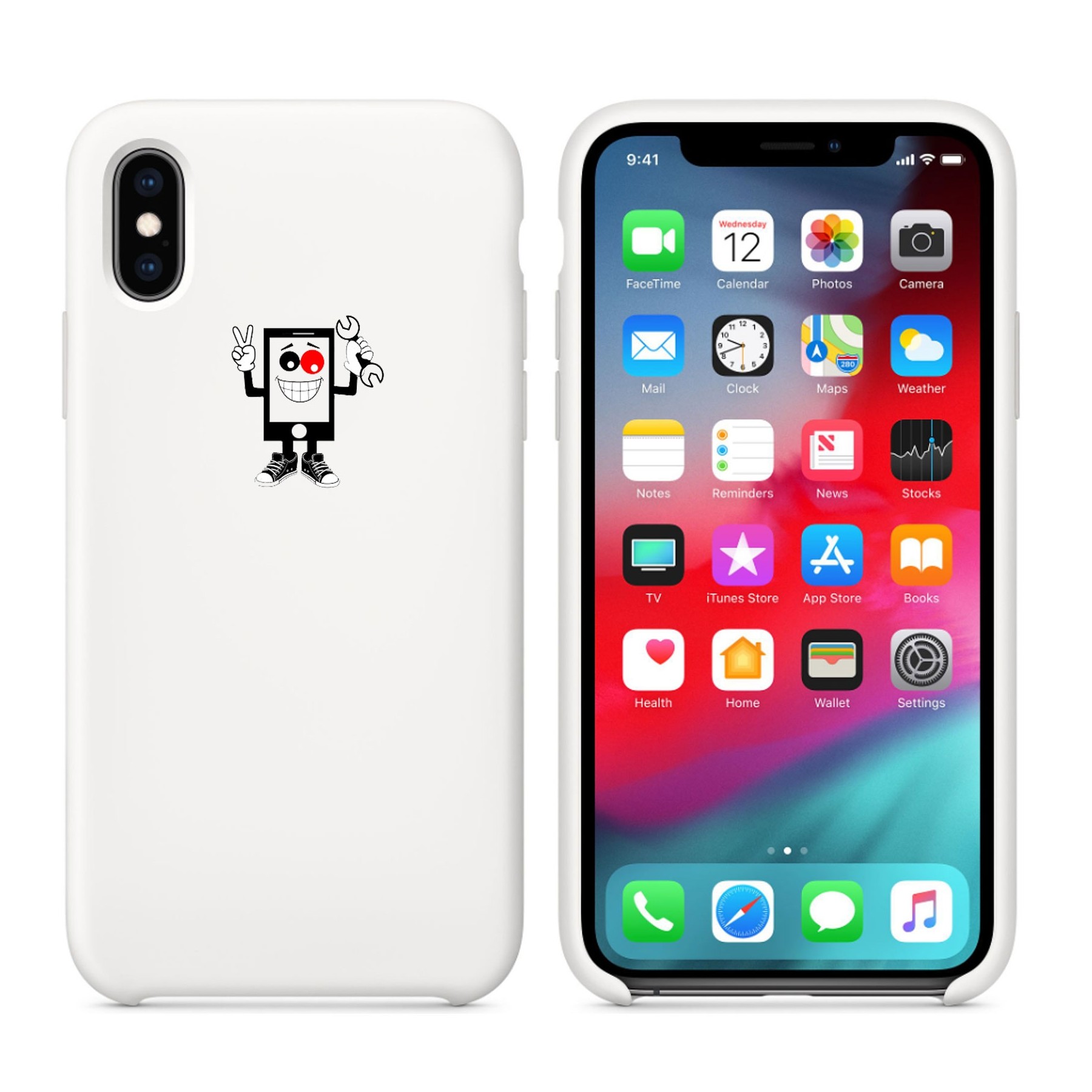 Funda Carcasa de Silicona Suave Líquida para iPhone X - Diseño Original