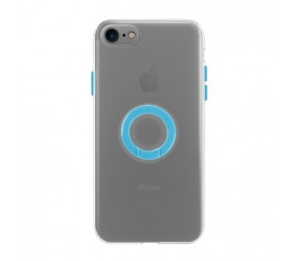 Funda iPhone 7/8 Transparente con Anilla - 5 Colores