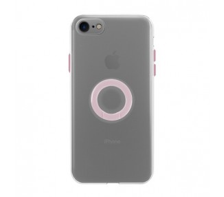Funda iPhone 7/8 Transparente con Anilla - 5 Colores