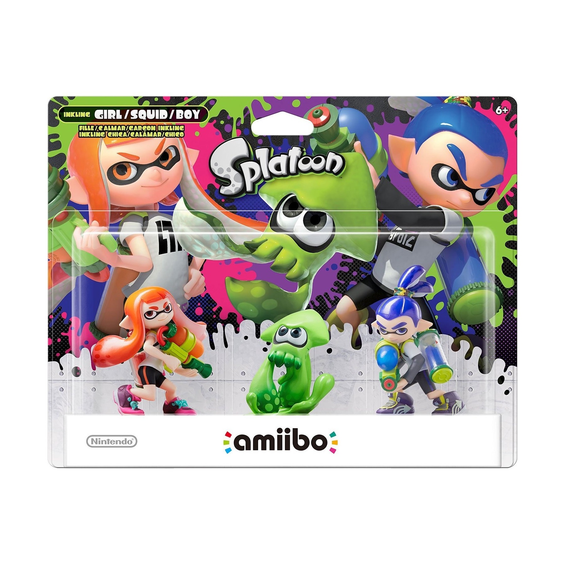 Splatoon Amiibo Triple Pack (Girl/Squid/Boy)