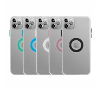 Funda iPhone 11 Pro Max Transparente con Anilla - 5 Colores
