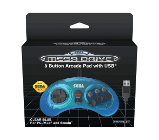 Retro-Bit SEGA Mega D. 8-B USB Blue