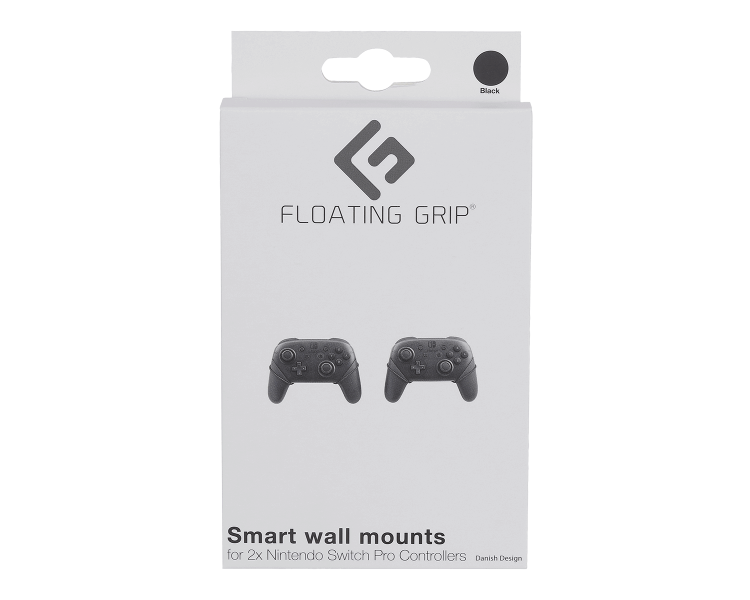 Nintendo Switch Pro Controller wall mount by FLOATING GRIP®, Black