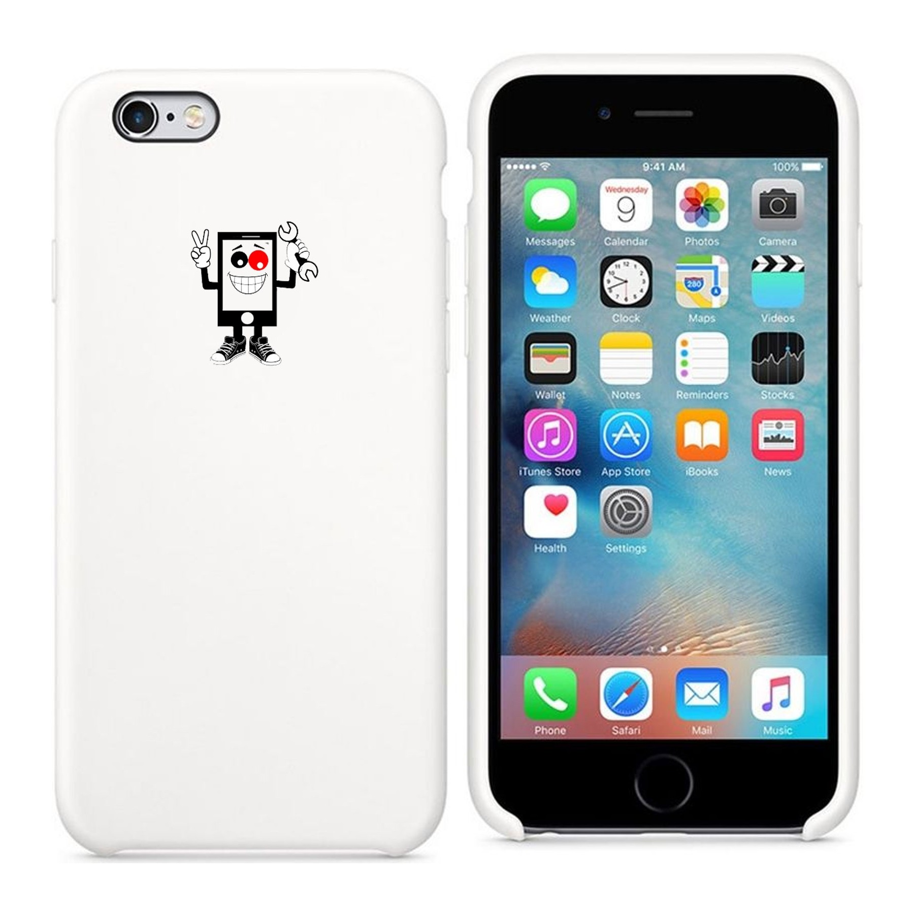 Funda Silicona Suave Líquida Para iPhone 6 Plus & 6S Plus , Diseño Original