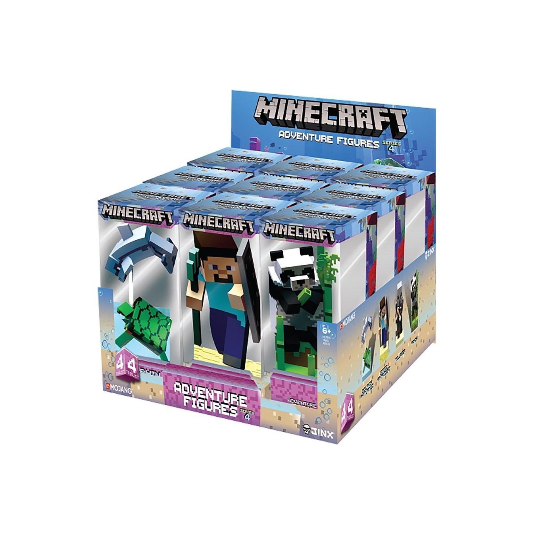 MINECRAFT ADVENTURE FIGURES SERIES 4 ASS, MULTICOLOR (10543)