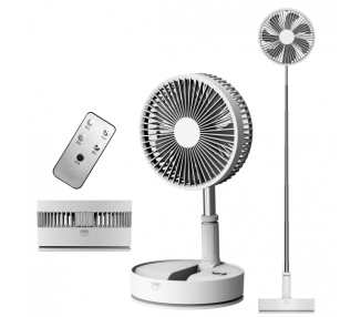 Ventilador APOKIN-P11 Recargable 7200mha y Giratorio 90º con Palo Telescópico Con Mando a Distancia