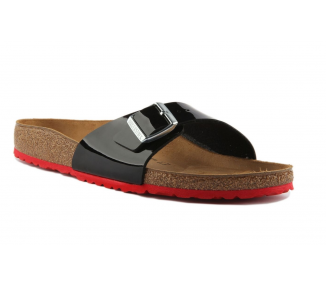Birkenstock - MADRID Birko-Flor Narrow - Vernis Noir