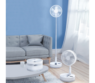 Ventilador APOKIN-P11 Recargable 7200mha y Giratorio 90º con Palo Telescópico Con Mando a Distancia