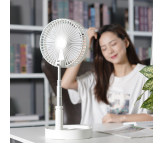 Ventilador APOKIN-P9S Recargable 7200mha con Palo Telescópico Con Mando a Distancia