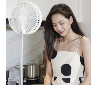 Ventilador APOKIN-P9S Recargable 7200mha con Palo Telescópico Con Mando a Distancia