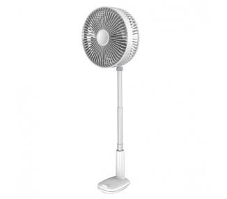 Ventilador APOKIN F8 Recargable 1800mha de Pinza Blanco