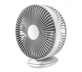 Ventilador APOKIN F8 Recargable 1800mha de Pinza Blanco