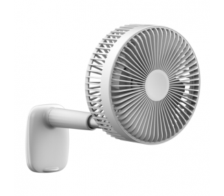 Ventilador APOKIN F8 Recargable 1800mha de Pinza Blanco