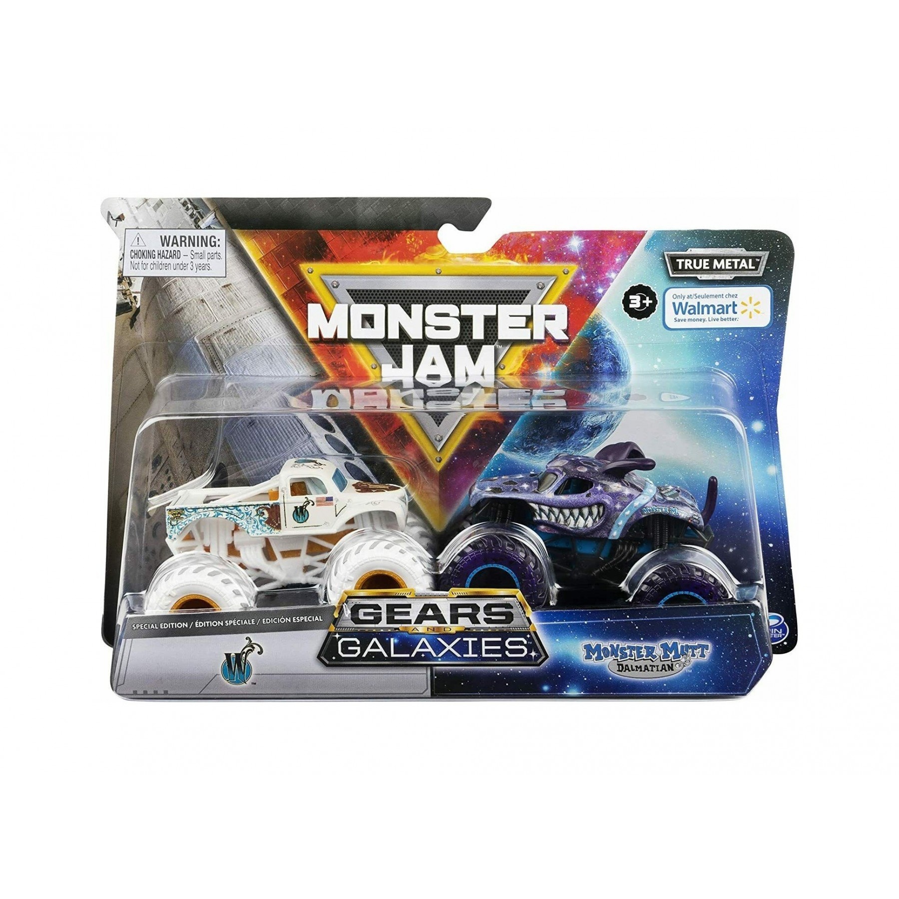 Monster Jam - 1:64 Gears & Galaxies 2-pack - W & Monster Mutt