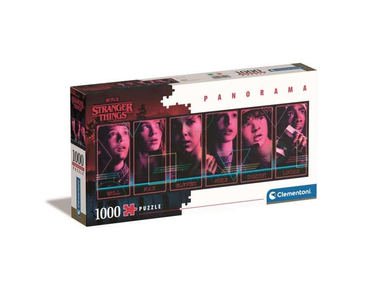 Clementoni - Panorama Puzzle 1000 pcs - Stranger Things (39548)