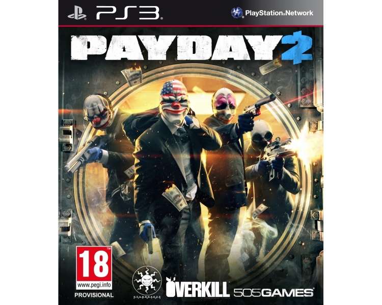 Payday 2, Juego para Consola Sony PlayStation 3 PS3