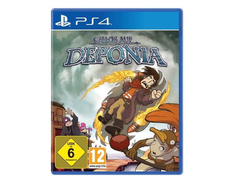 Chaos on Deponia, Juego para Consola Sony PlayStation 4 , PS4