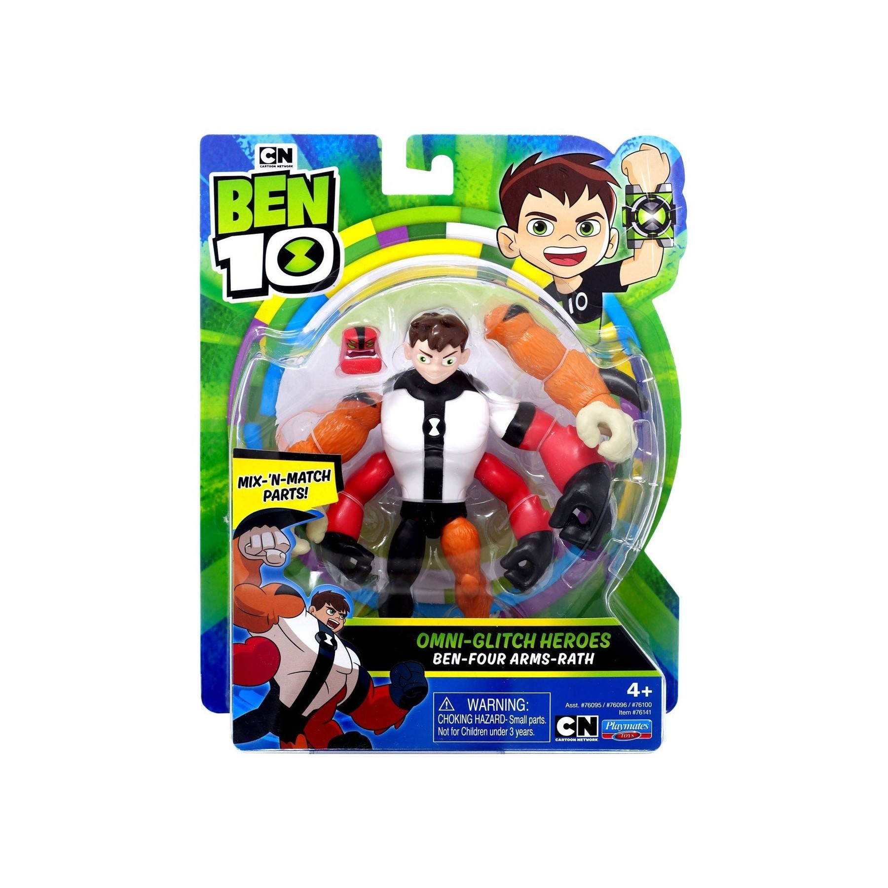 BEN 10 - Figura Mejorada Omni - Ben-Cuatro-Brazos-Rath (76141)
