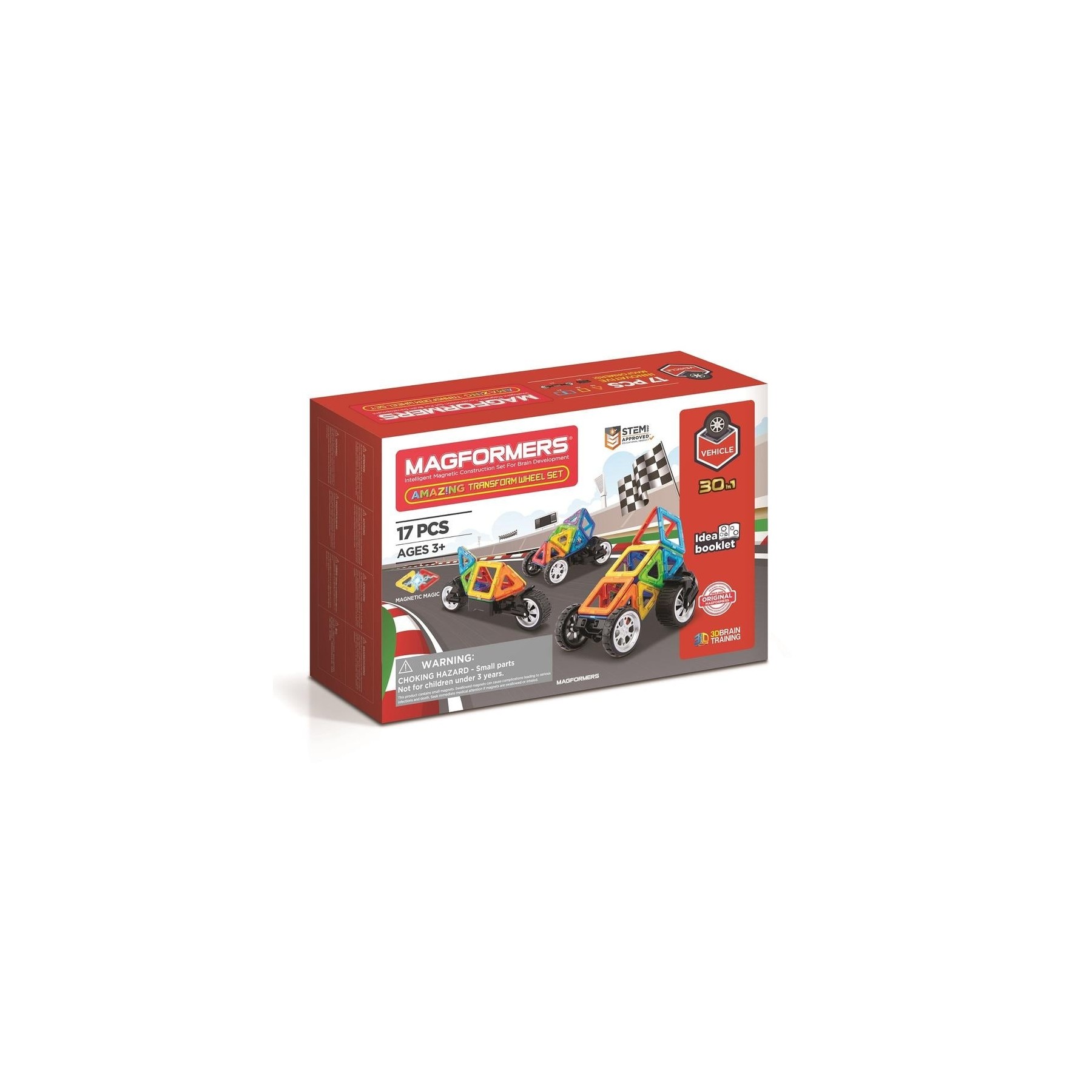 Magformers - Amazing Transform Vehicle set, 17 pc (3068)