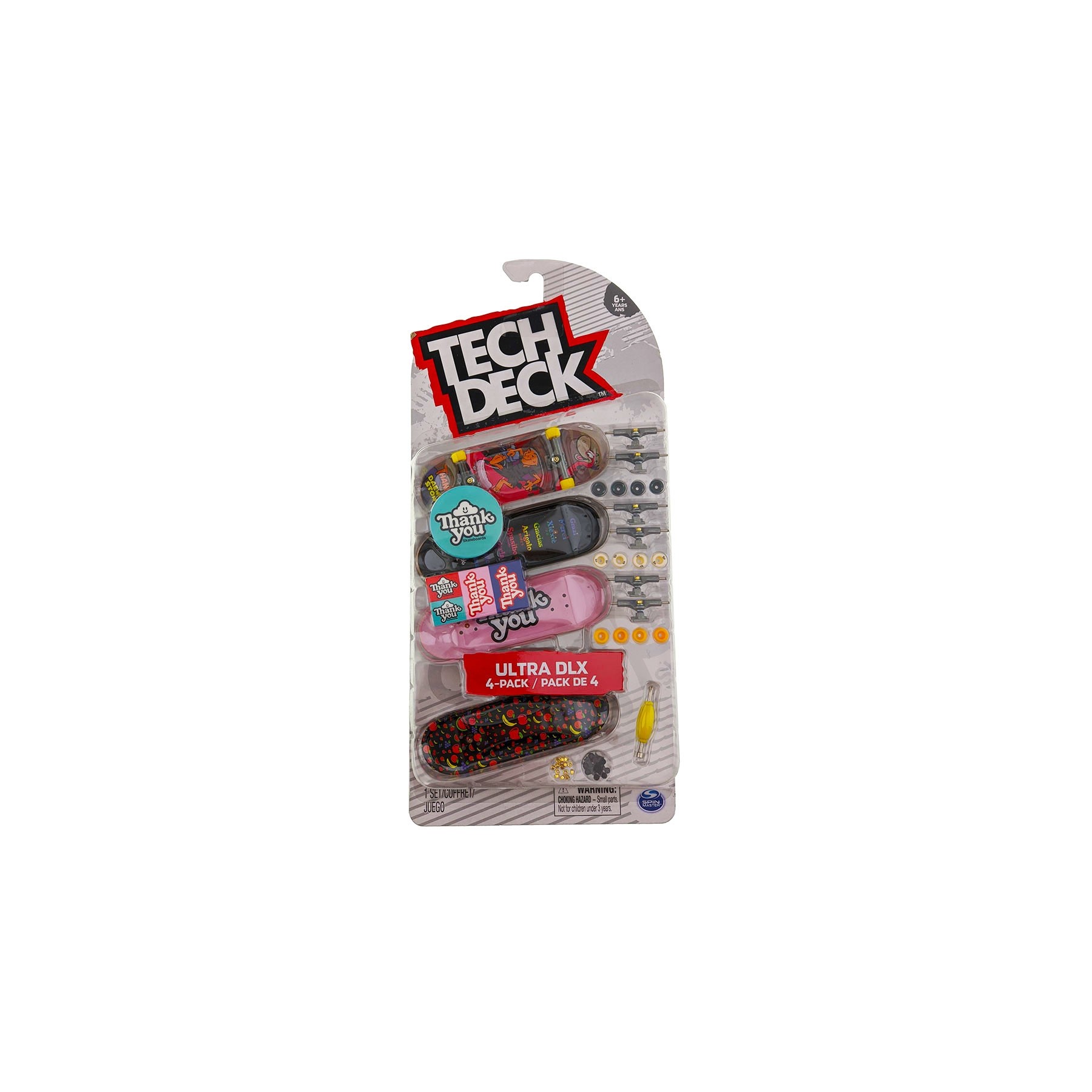 Tech Deck, Finger Skateboard 4 Pack, Ultra Dlx Gracias (6028815)