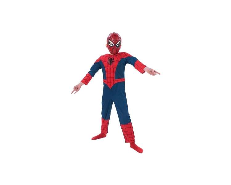 Rubies - Spider-Man Costume with mask and muscle chest - Small (886920)