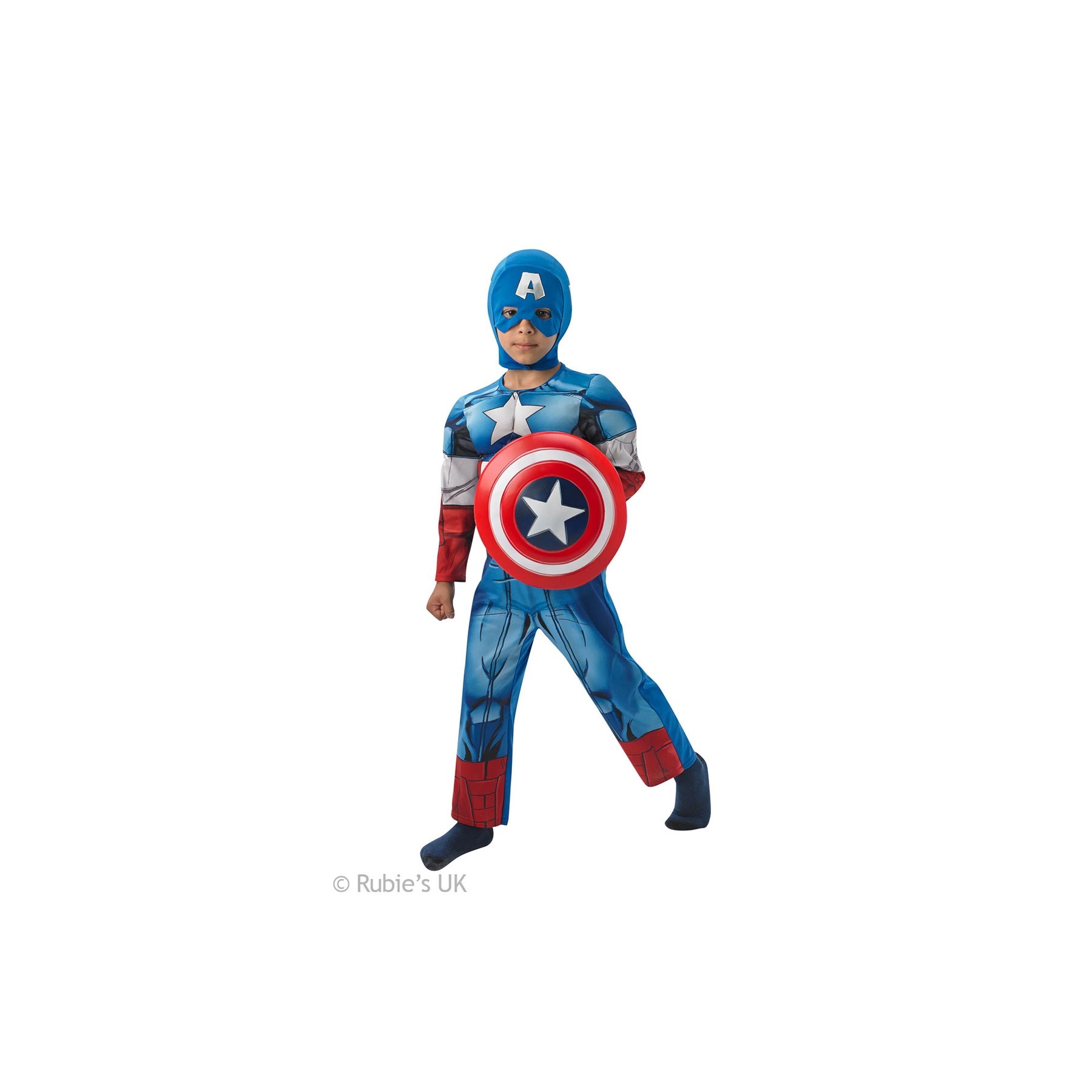 Rubies - Captain America Deluxe - Medium - 5-6 years (610262)