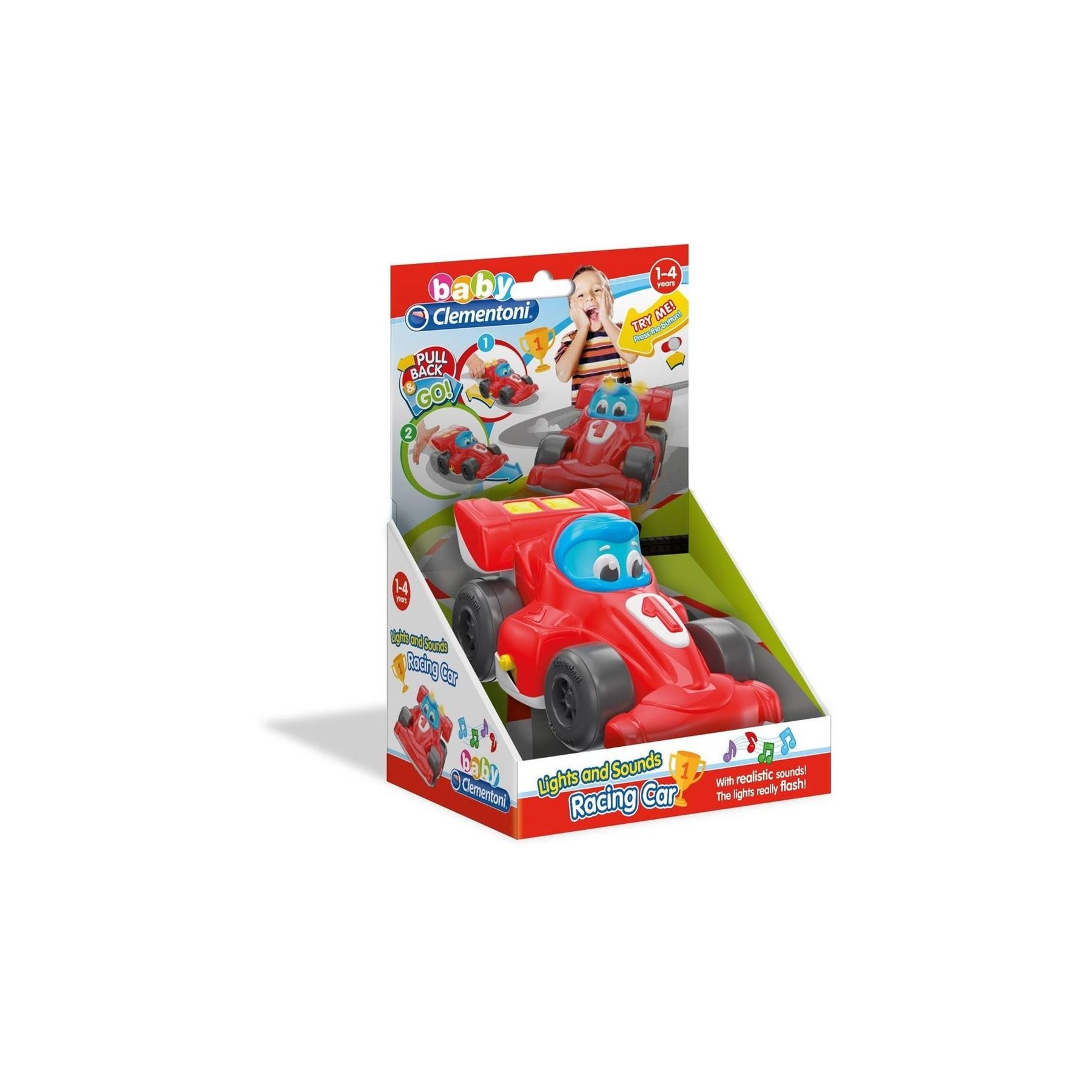 Clementoni -  Baby - Lights and Sound Racing Car (17217SN)
