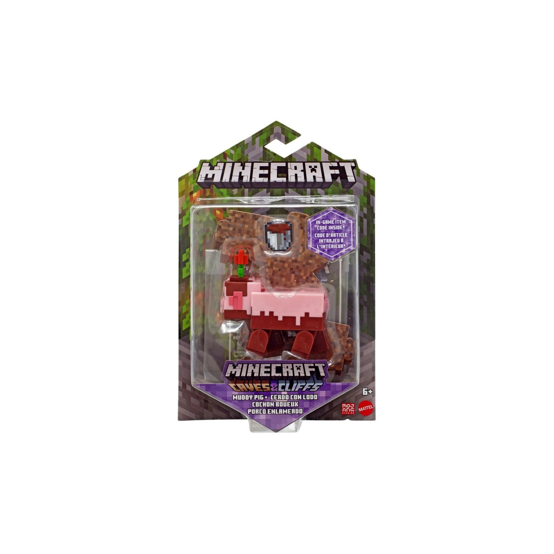 Minecraft - Biome Builds - 8cm Muddy Pig Figure (GTP22)