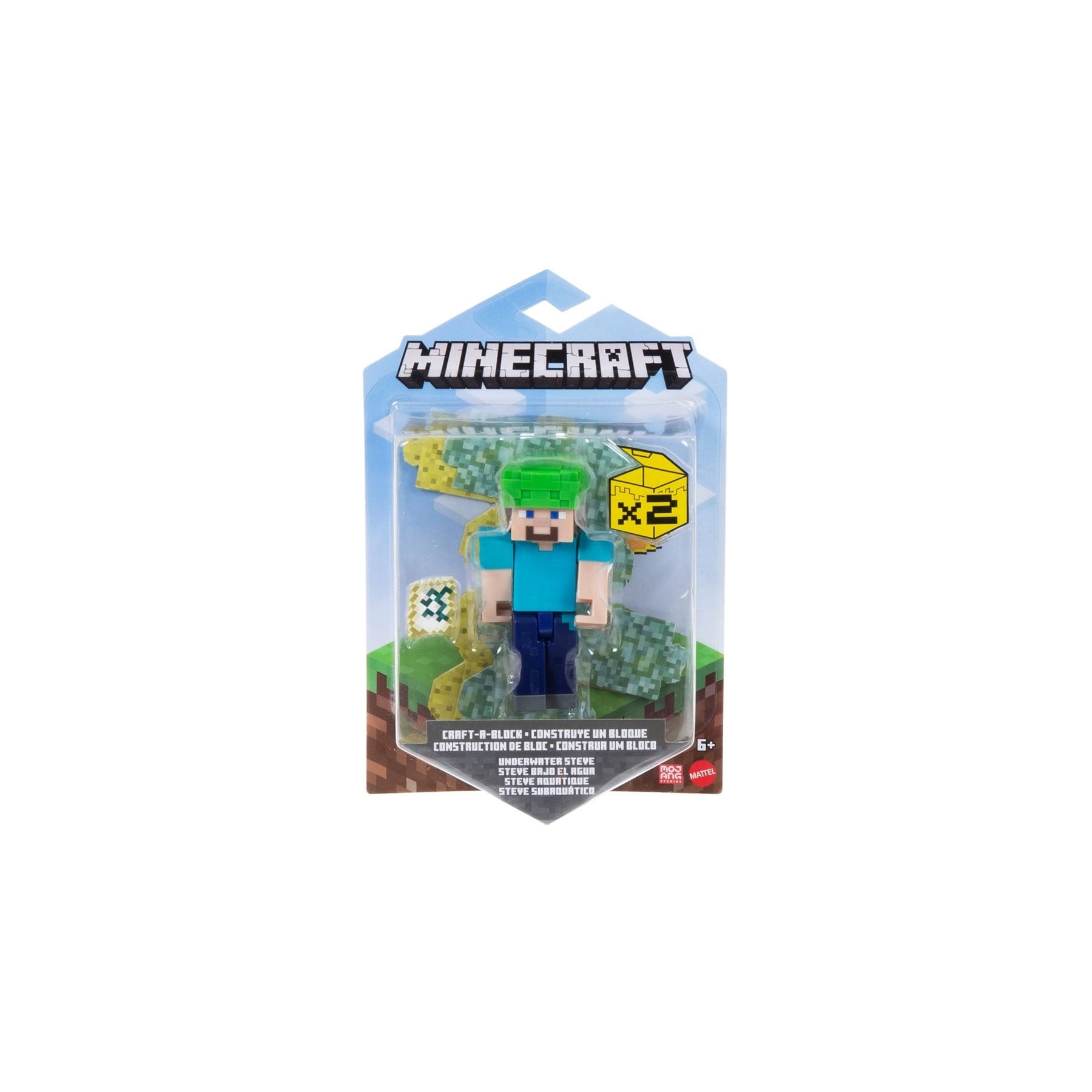Minecraft - 8cm Underwater Steve Figure (GTP21)