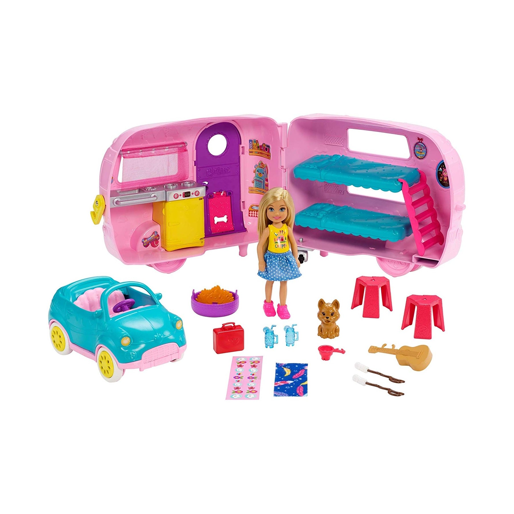 Barbie - Chelsea Transforming Camper (FXG90)