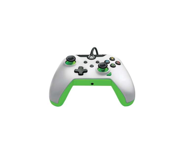 PDP Con Cable Controller Controlador Mando Xbox Series X Blanco - Neon (Verde)